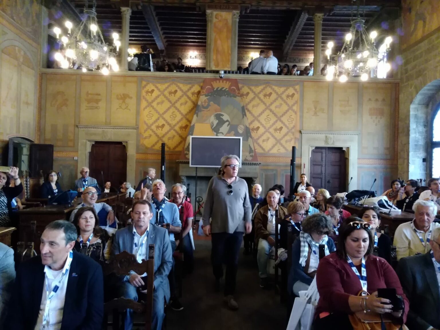 Sala incontro dei coordinatori Telethon 2018