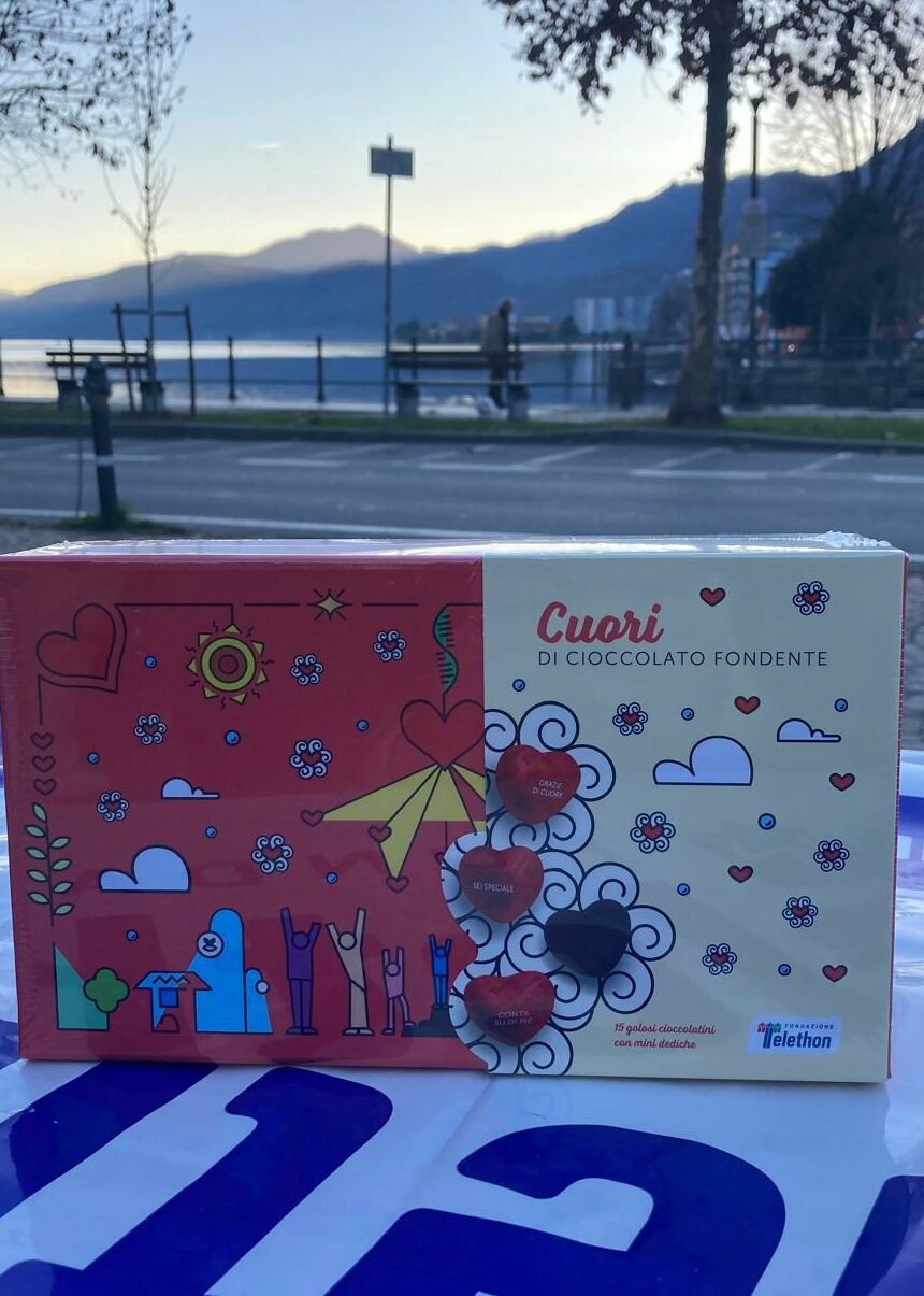 cuori di cioccolato Fondazione Telethon